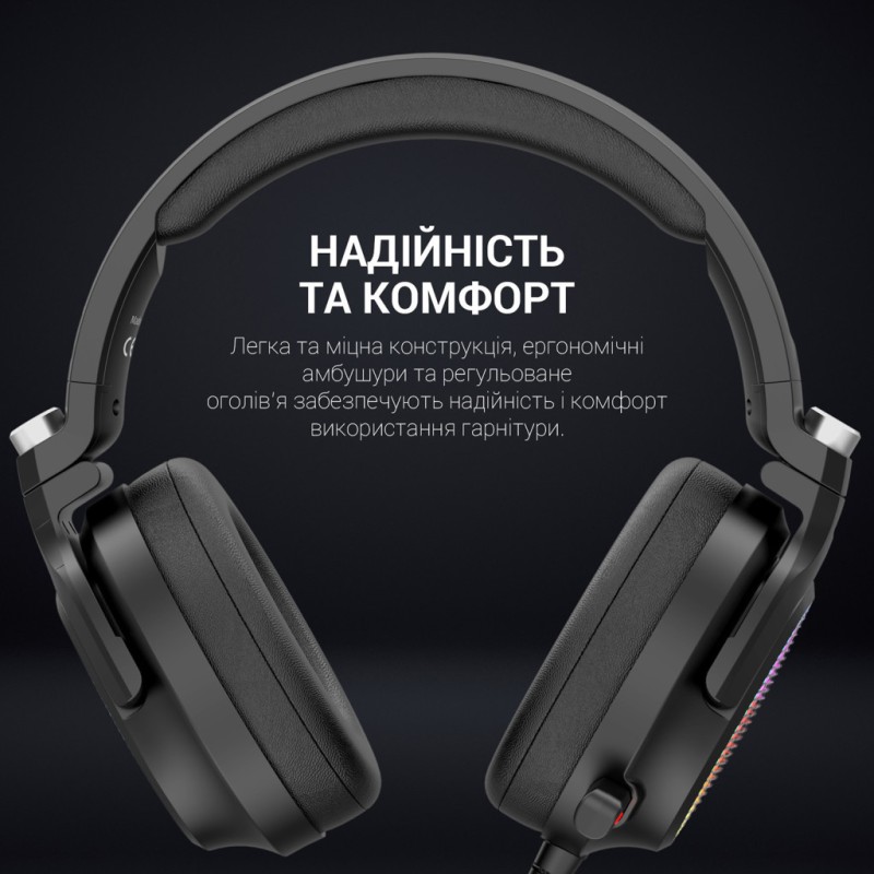 Наушники GamePro HS1300 RGB 7.1 Black (HS1300)