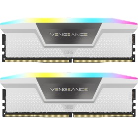 Модуль памяти для компьютера DDR5 32GB (2x16GB) 6000 MHz Vengeance RGB White Corsair (CMH32GX5M2B6000Z30W)