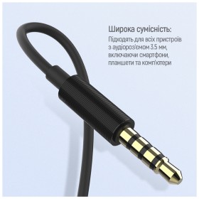 Наушники ColorWay Slim 3.5 mm Wired Earphone Blast 1 Black (CW-WD01BK)