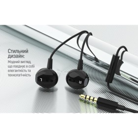 Наушники ColorWay Slim 3.5 mm Wired Earphone Blast 1 Black (CW-WD01BK)