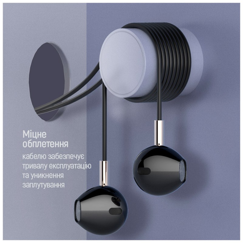 Наушники ColorWay Slim 3.5 mm Wired Earphone Blast 2 Black (CW-WD02BK)