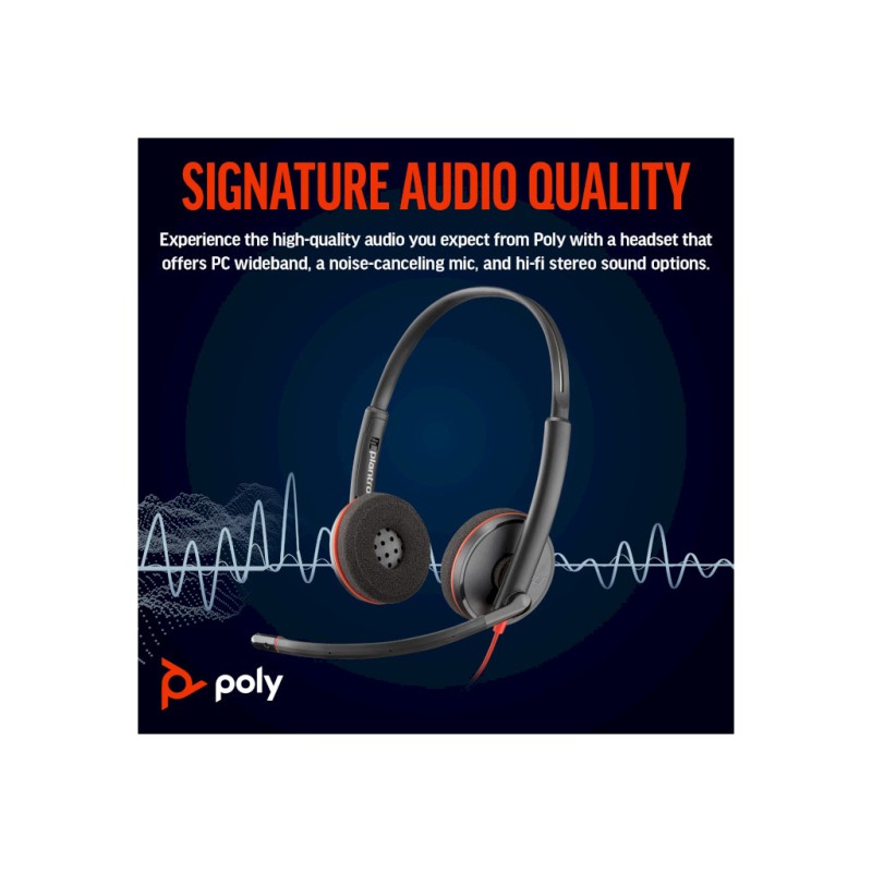 Наушники Poly Blackwire 3220 USB-A/C (8X228AA)