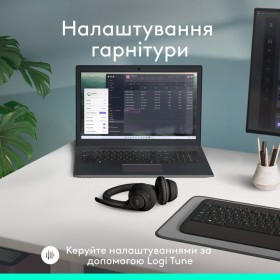 Наушники Logitech Zone 300 Bluetooth Graphite (981-001407)