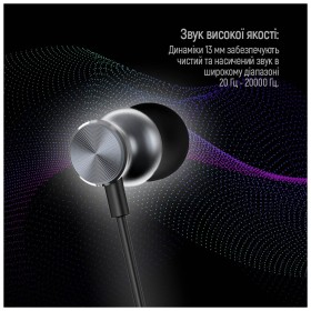 Наушники ColorWay 3.5 mm Wired Earphone UrbanBeat Black (CW-WD03BK)