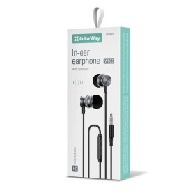 Наушники ColorWay 3.5 mm Wired Earphone UrbanBeat Black (CW-WD03BK)