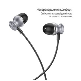 Наушники ColorWay 3.5 mm Wired Earphone UrbanBeat Black (CW-WD03BK)