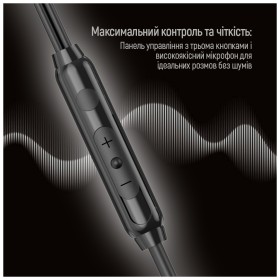 Наушники ColorWay 3.5 mm Wired Earphone UrbanBeat Black (CW-WD03BK)