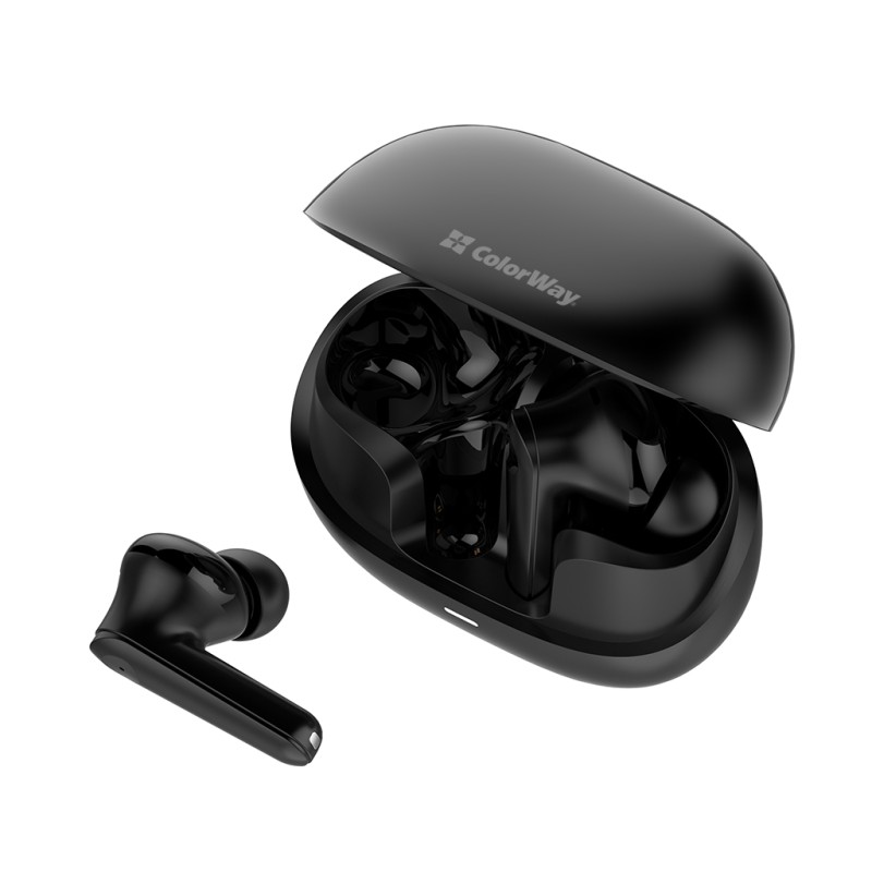 Наушники ColorWay Slim TWS-1 Earbuds Long Life Black (CW-TWS1BK1)