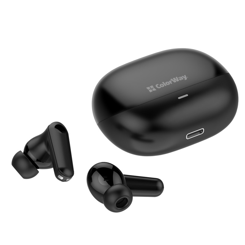 Наушники ColorWay Slim TWS-1 Earbuds Long Life Black (CW-TWS1BK1)