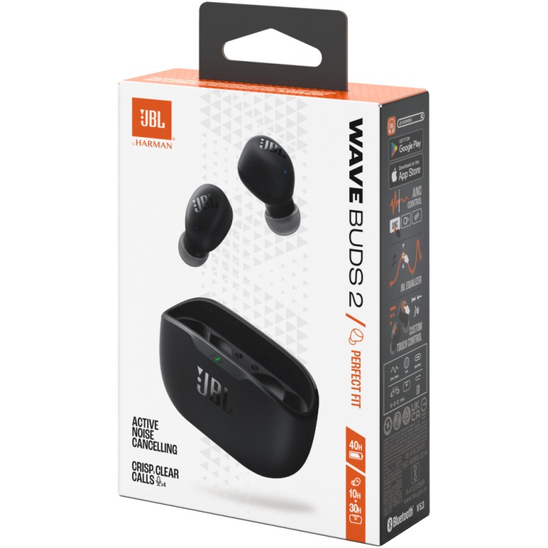 Наушники JBL Wave Buds 2 Black (JBLWBUDS2BLK)