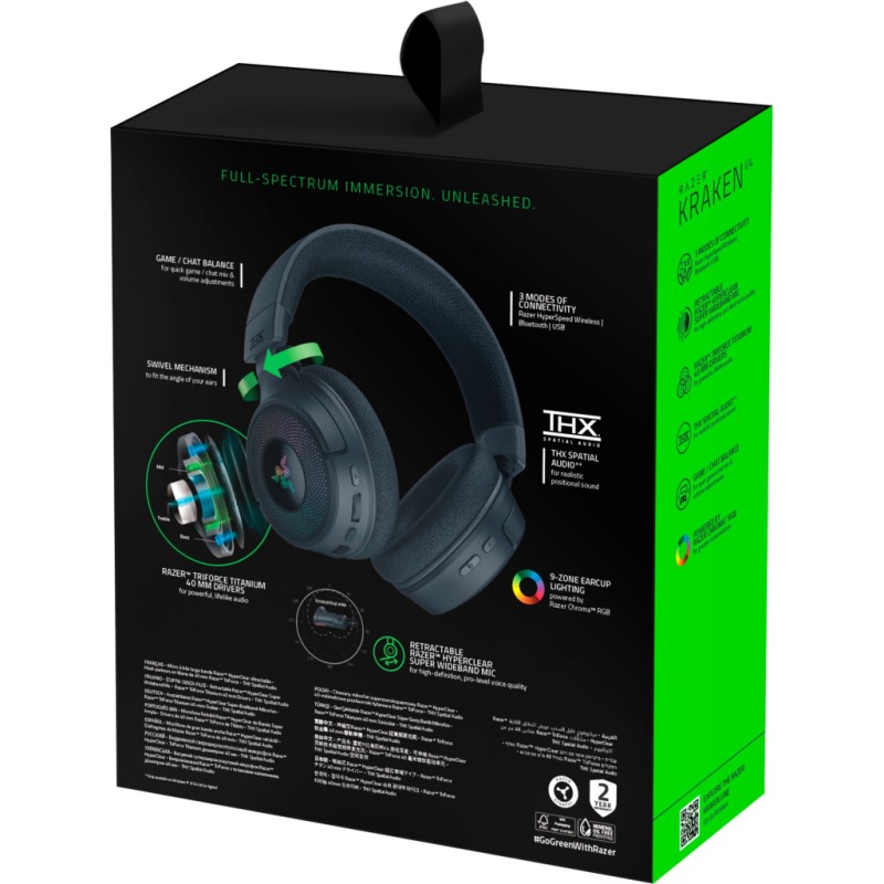 Наушники Razer Kraken V4 Black (RZ04-05170100-R3M1)
