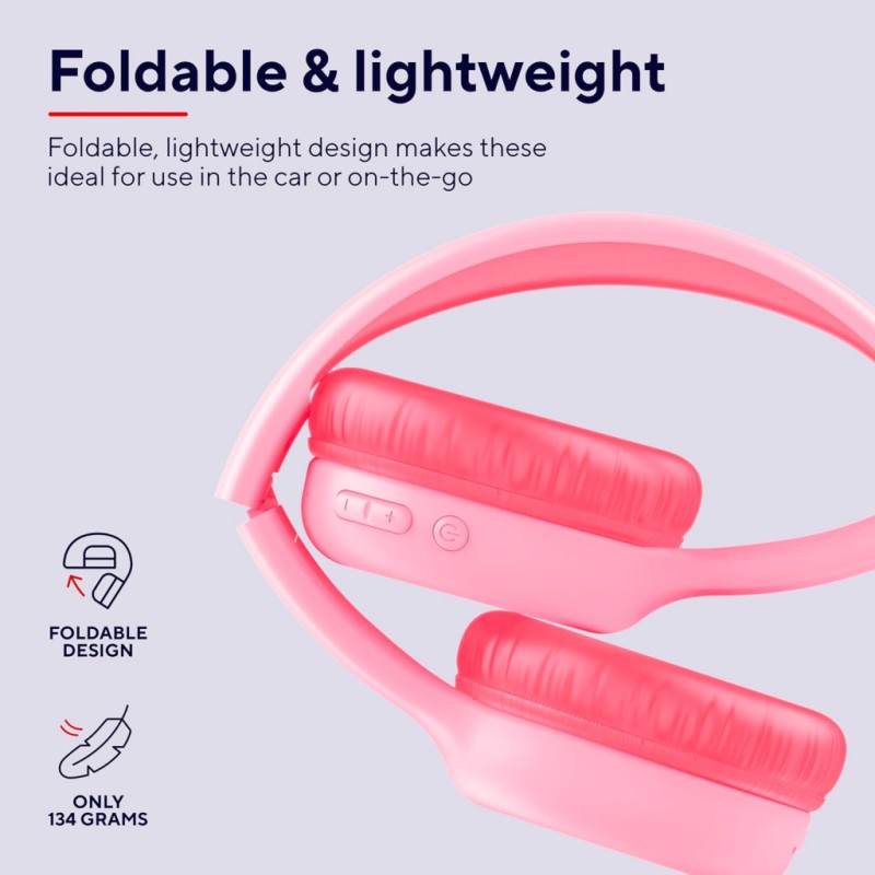 Наушники Trust Nouna Kids Wireless Pink (25274)