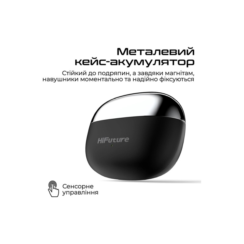 Навушники HiFuture FlexClip Black (flexclip.black)