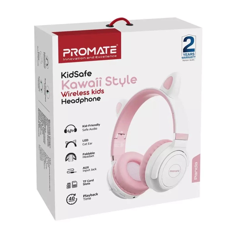 Наушники Promate Panda Bubblegum (panda.bubblegum)