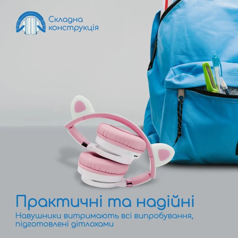 Наушники Promate Panda Bubblegum (panda.bubblegum)