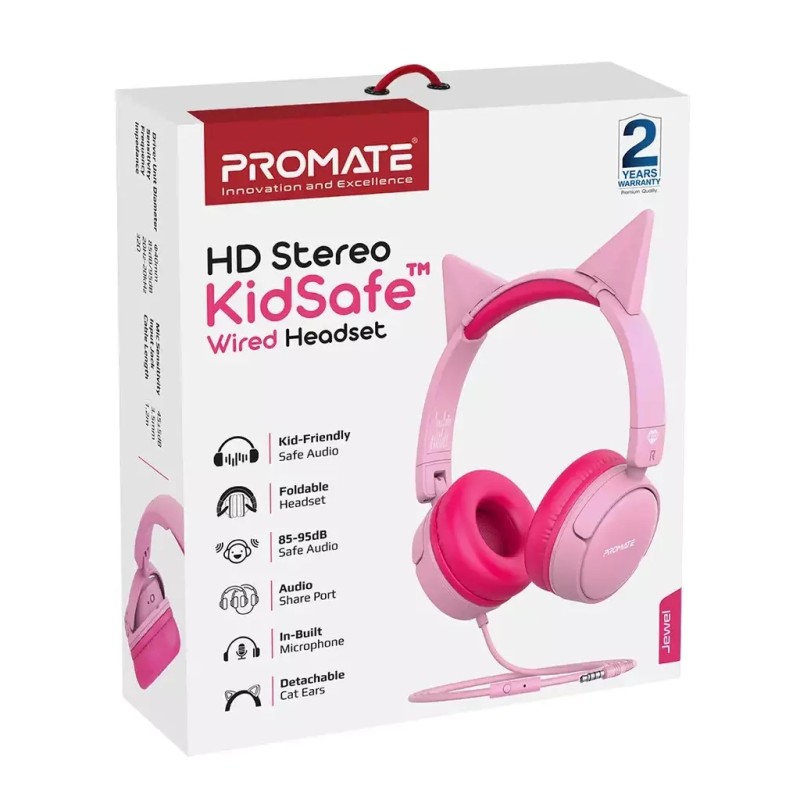 Наушники Promate Jewel Bubblegum (jewel.bubblegum)