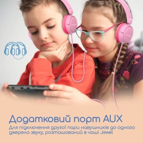 Наушники Promate Jewel Bubblegum (jewel.bubblegum)