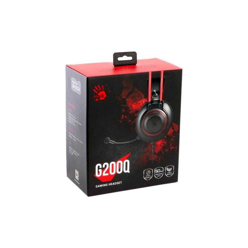 Наушники A4Tech Bloody G200Q Black/Red (4711421002226)