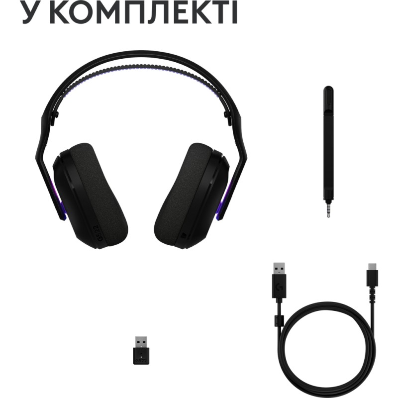 Наушники Logitech G522 Lightspeed Wireless Gaming Headset Black (981-001544)