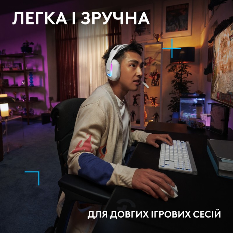 Навушники Logitech G522 Lightspeed Wireless Gaming Headset White (981-001550)