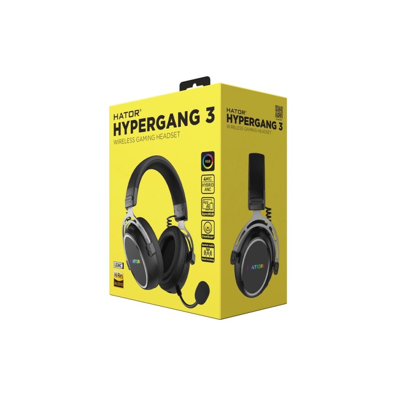 Навушники Hator Hypergang 3 Wireless Black (ESH55)