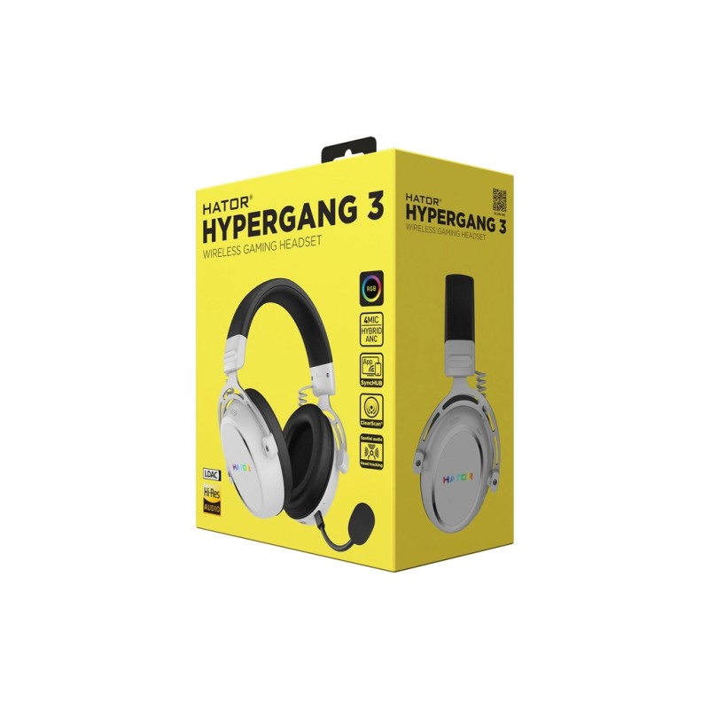 Наушники Hator Hypergang 3 Wireless White (ESH56)