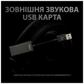 Наушники Logitech G PRO X Gaming Headset + Stand USB Black (991-000358)
