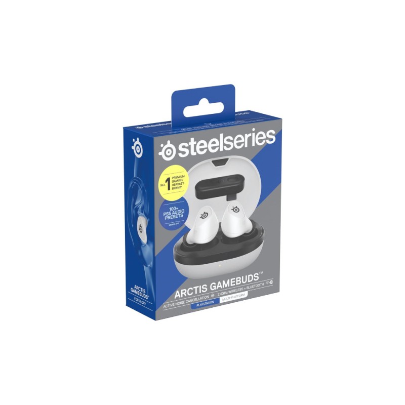 Навушники SteelSeries Arctis GameBuds Bluetooth White (61682)