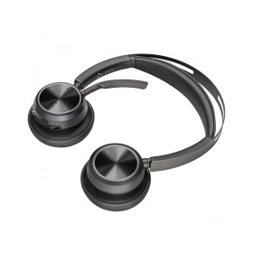 Наушники Poly Voyager Focus 2 MS Stereo USB-C + USB-C/A Adapter + Charging Stand Black (9T9J6AA)