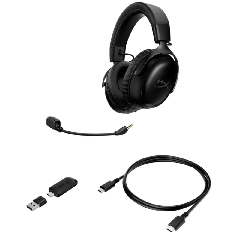 Наушники HyperX Cloud III S Wireless/USB-A/USB-C Black (A59YZAA)