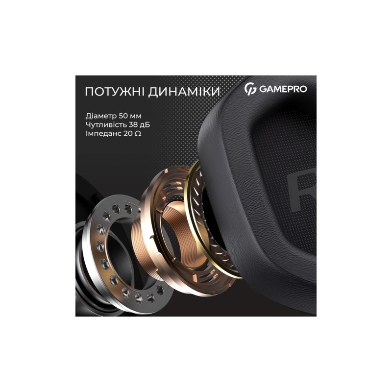 Наушники GamePro Genesis Hunter Black (HS1350B)