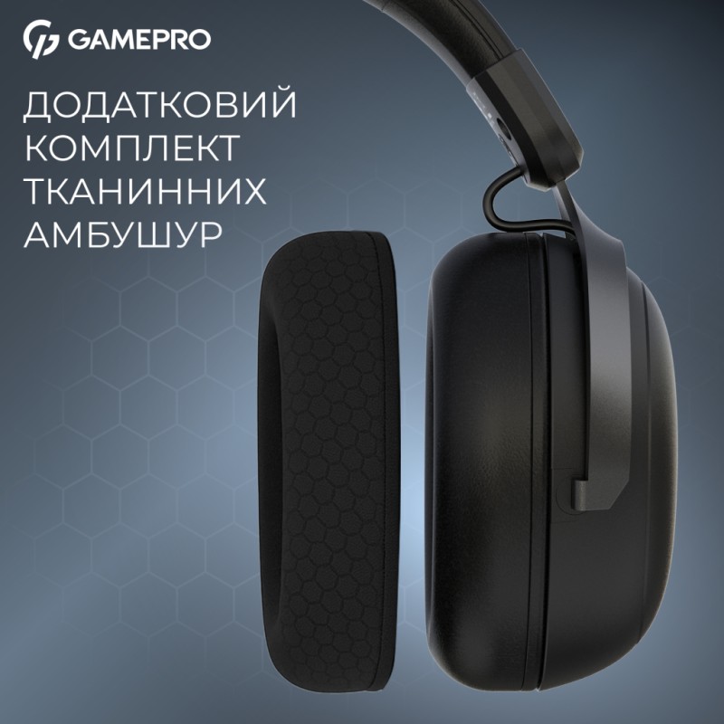Наушники GamePro Asgard Freya Pro Wireless Black (HSW201B)