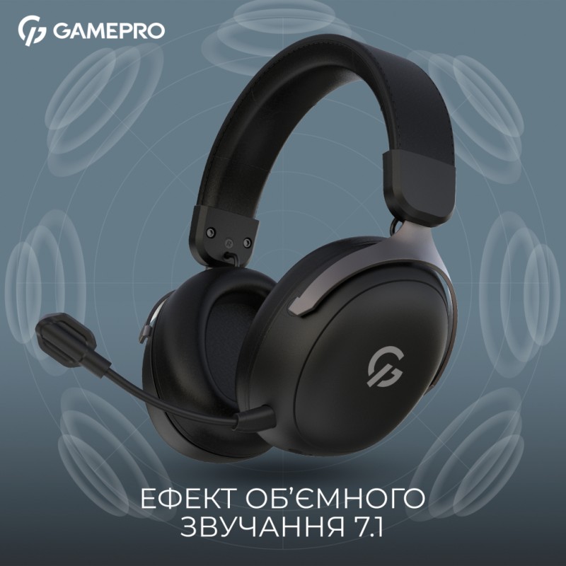 Наушники GamePro Asgard Freya Pro Wireless Black (HSW201B)