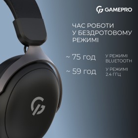Наушники GamePro Asgard Freya Pro Wireless Black (HSW201B)