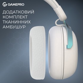 Наушники GamePro Asgard Freya Pro Wireless White/Blue (HSW201WB)