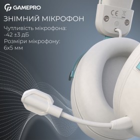 Наушники GamePro Asgard Freya Pro Wireless White/Blue (HSW201WB)