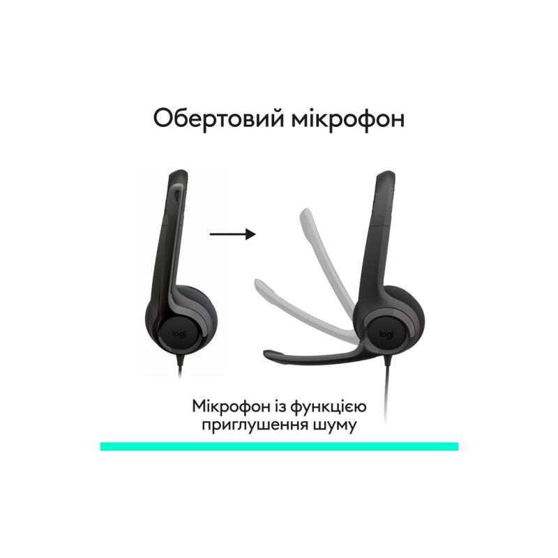 Наушники Logitech H390 USB-C Midnight Black (981-001576)