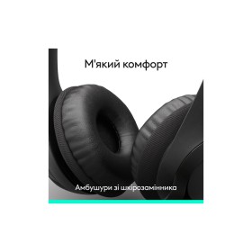 Наушники Logitech H390 USB-C Midnight Black (981-001576)