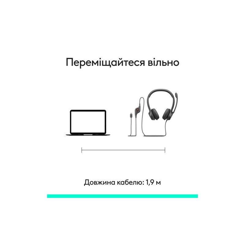 Наушники Logitech H390 USB-C Midnight Black (981-001576)
