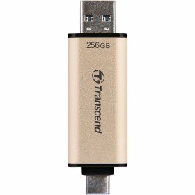 USB флеш накопитель Transcend 256GB JetFlash 930 Gold-Black USB 3.2/Type-C