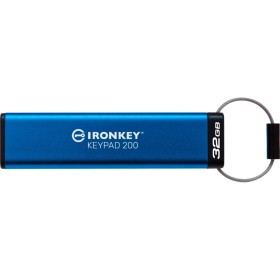 USB флеш накопитель Kingston 32GB IronKey Keypad 200 AES-256 Encrypted Blue USB 3.2