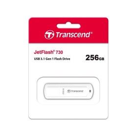 USB флеш накопичувач Transcend 256GB JetFlash 730 White USB 3.1 (TS256GJF730)