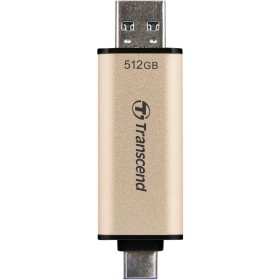 USB флеш накопитель Transcend 512GB JetFlash 930C Gold-Black USB 3.2/Type-C (TS512GJF930C)