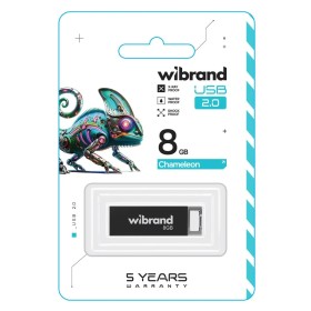 USB флеш накопитель Wibrand 8GB Chameleon Black USB 2.0 (WI2.0/CH8U6B)