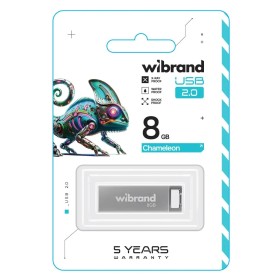 USB флеш накопитель Wibrand 8GB Chameleon Silver USB 2.0 (WI2.0/CH8U6S)