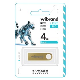 USB флеш накопитель Wibrand 4GB Puma Gold USB 2.0 (WI2.0/PU4U1G)