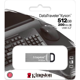 USB флеш накопитель Kingston 512GB DataTraveler Kyson Silver/Black USB 3.2