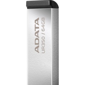 USB флеш накопитель ADATA 64GB UR350 Silver-Black USB 3.2 (UR350-64G-RSR/BK)