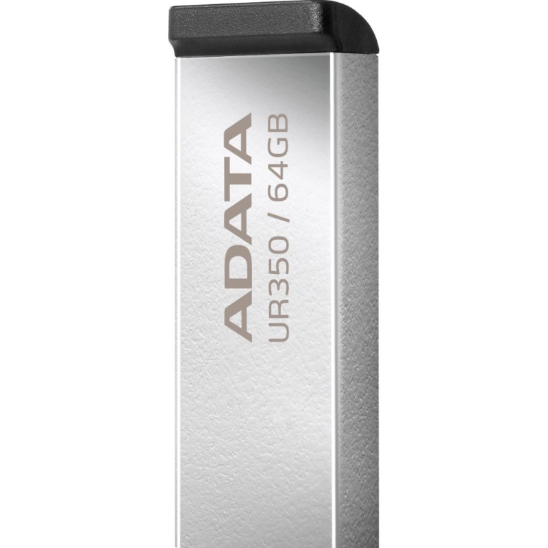 USB флеш накопитель ADATA 64GB UR350 Silver-Black USB 3.2 (UR350-64G-RSR/BK)