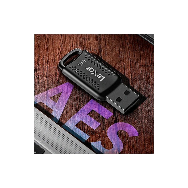 USB флеш накопичувач Lexar 64GB JumpDrive V400 Black USB 3.0 (LJDV400064G-BNBNG)